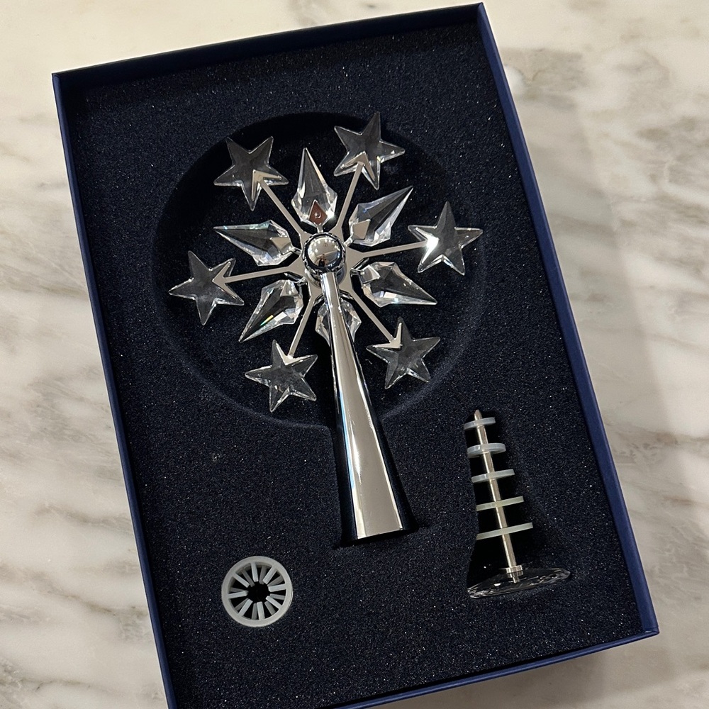 Swarovski Silver Star Tree Topper
